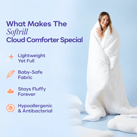 Softrill Cloud Comforter — Double-Stuffed Coverless Duvet